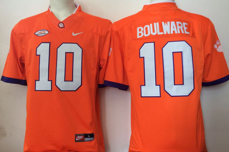 NCAA Youth Clemson Tigers 10 Boulward orange jerseys